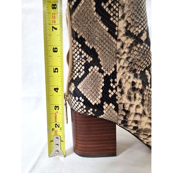 J. Crew Sadie Snake Embossed Leather Boots - size 7 - Picture 14 of 15